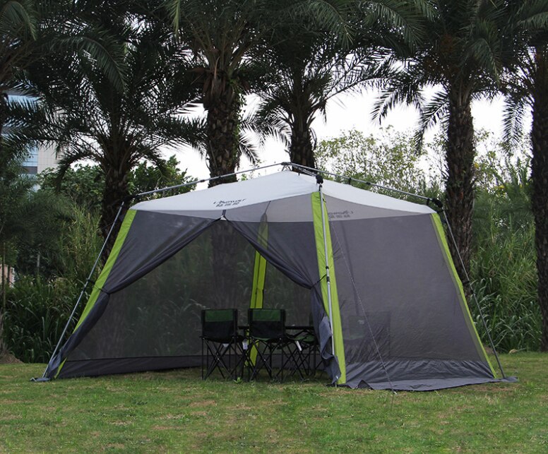 Cheap Goat Tents Outdoor quick opening awning barbecue self driving beach multi person canopy tent courtyard anti mosquito pergola tent   